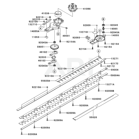 Case / Cutter for Kawasaki KHSS1100A Hedge Trimmer