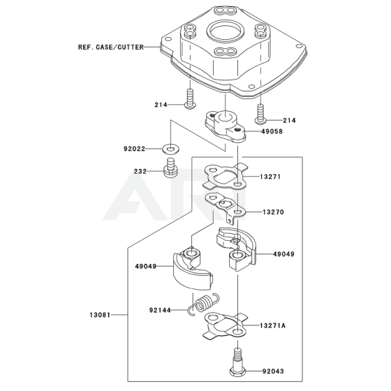 P.T.O Equipment for Kawasaki KHT600D Hedge Trimmer