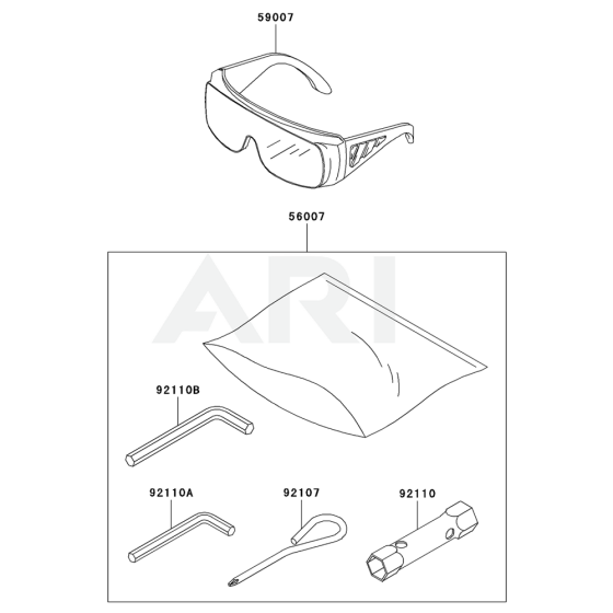 Tool for Kawasaki KHT600S Hedge Trimmer