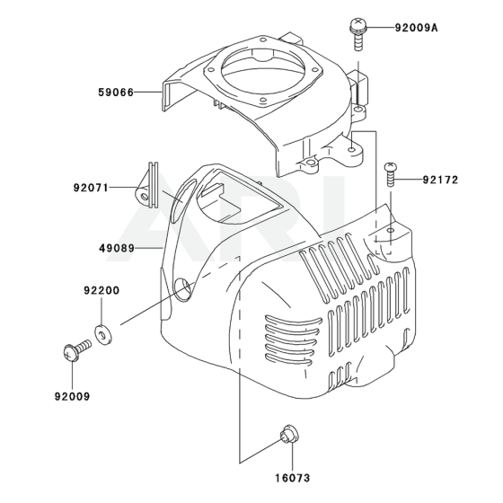 Cooling Equipment for Kawasaki KHT600SC Hedge Trimmer