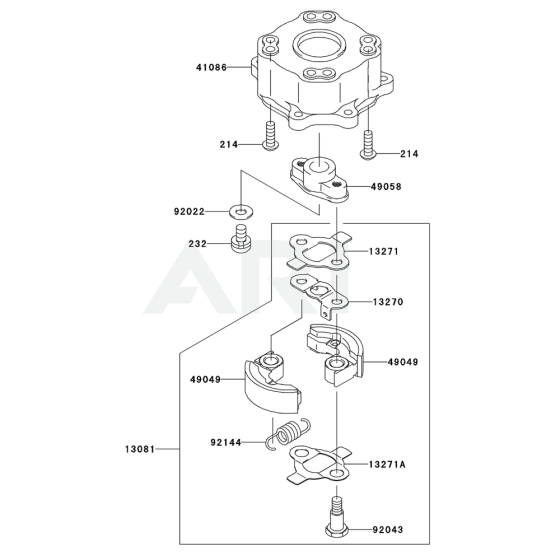 P.T.O Equipment for Kawasaki KHT750S Hedge Trimmer