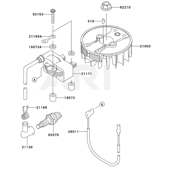 Electric Equipment for Kawasaki KHT750S Hedge Trimmer