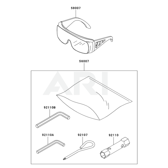 Tool for Kawasaki KHT750SC Hedge Trimmer