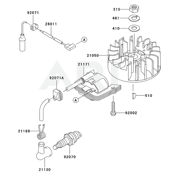 Electric Equipment for Kawasaki KHT750SC Hedge Trimmer