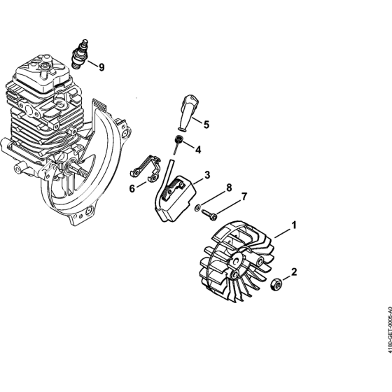 Ignition system for Stihl KM111R KombiEngine