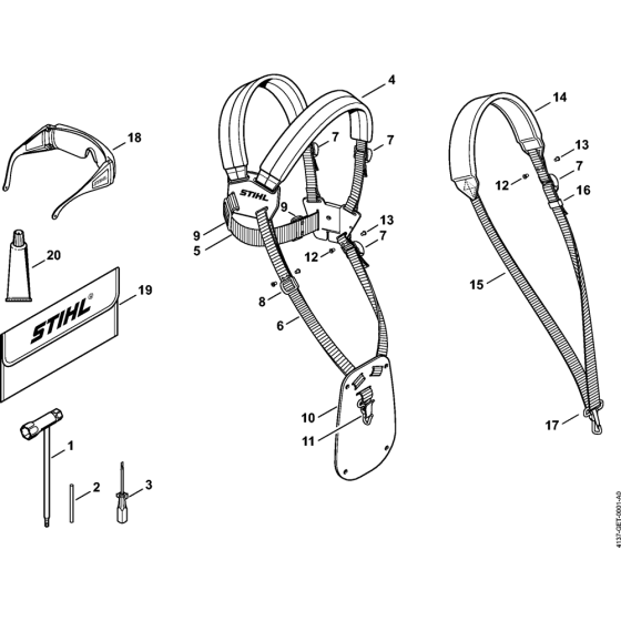 Tools, Extras for Stihl KM85 KM85R KombiEngine