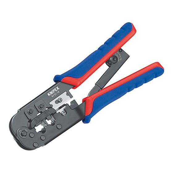 Crimping Pliers for RJ11/12 RJ45 Western Plugs by Knipex - 97 51 10 SB