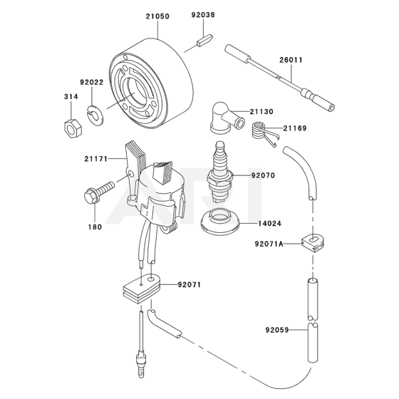 Electric Equipment for Kawasaki KRB450BC Blower