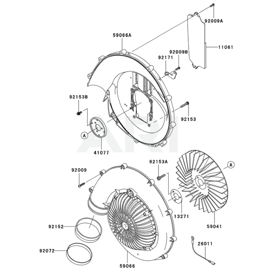 Housing for Kawasaki KRB650BC Blower