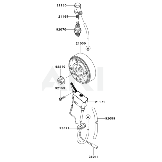 Electric Equipment for Kawasaki KRB750BC Blower