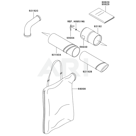 Optional Parts for Kawasaki KRH300A Blower