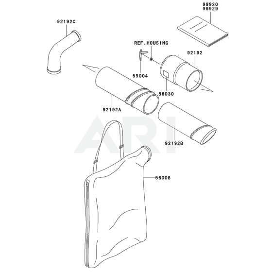 Optional Parts for Kawasaki KRH300AC Blower