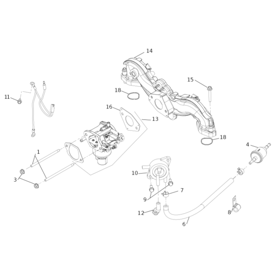 Fuel System for Kohler KT600 Engines