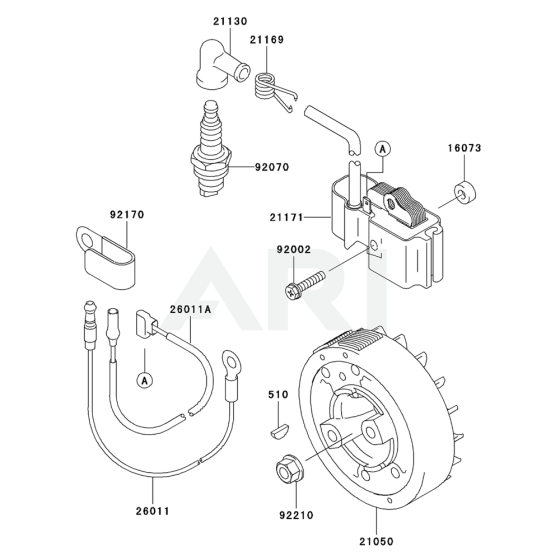 Electric Equipment for Kawasaki KTR26AC String Trimmers