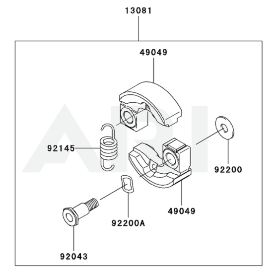 P.T.O Equipment for Kawasaki KTR27A String Trimmers