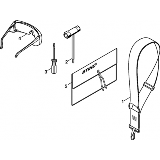 Tools, Extras Assembly for Stihl KW 85 Sweeping Machine