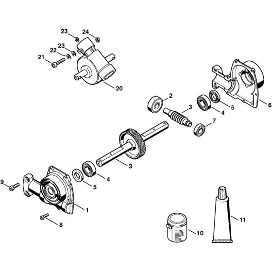 KW-KM Gear head Type 2 for Stihl KombiTool