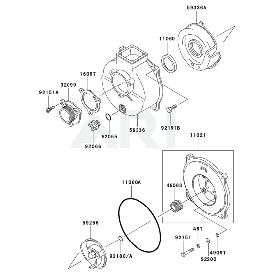 Housing for Kawasaki KWN20A Pump