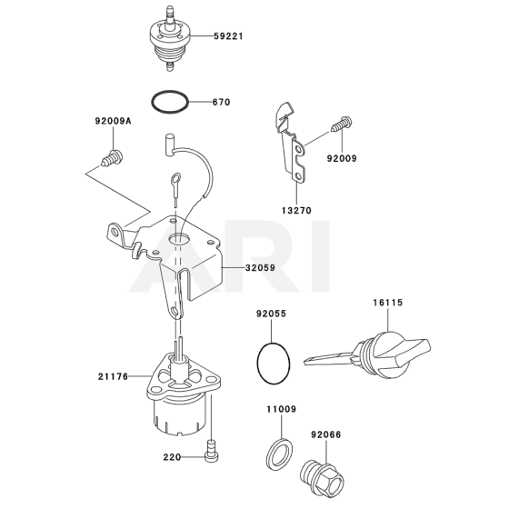 Lubrication Equipment for Kawasaki KWS20A Pump