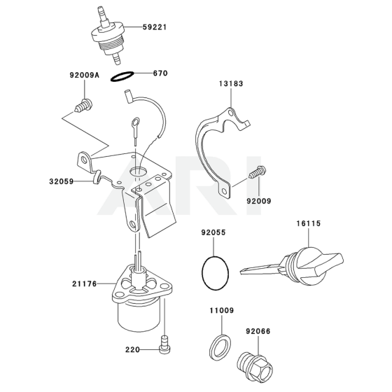 Lubrication Equipment for Kawasaki KWS30A Pump