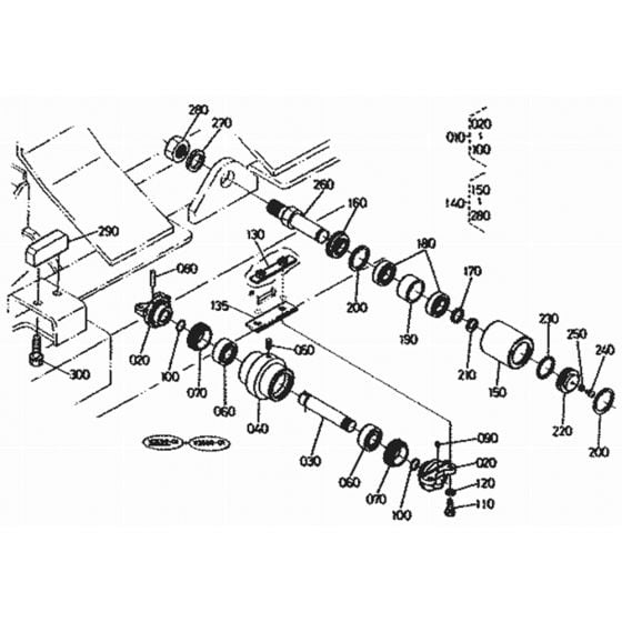 Truck Roller Assembly for Kubota KX151 Mini Excavator