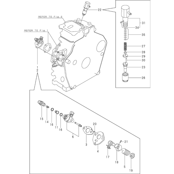 Fuel Injection Pump Assembly for Yanmar L48AE Engine