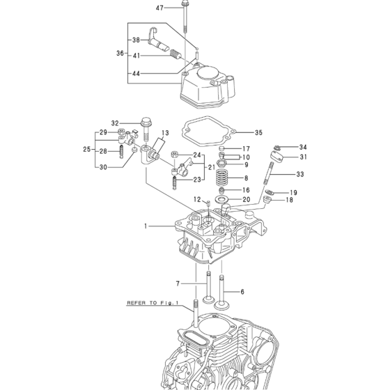 Cylinder Head and Bonnet Assembly for Yanmar L48N-S (Mixer) Engine