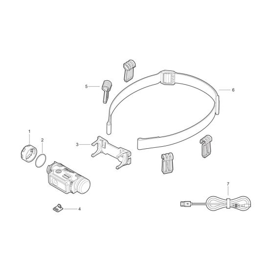 Complete Assembly for Milwaukee L4HL2 Personal Light