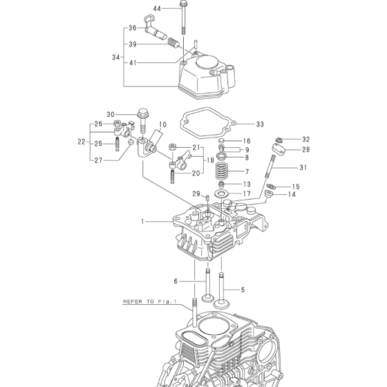 Cylinder Head and Bonnet Assembly for Yanmar L60AE Engine