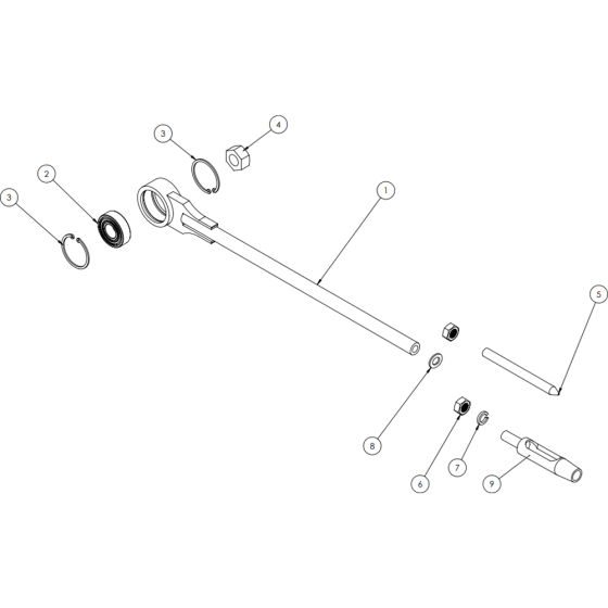 Tine Rod Assembly for Camon LA25 Lawn Aerators