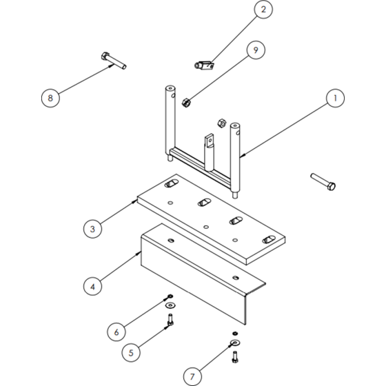 Backboard Assembly for Camon LA25 Lawn Aerators