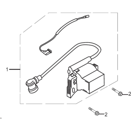 Ignitor Assembly for Loncin LC152F D shaft (97cc, 1.8hp) Twin Series Engine