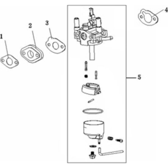 Carburettor Assembly for Loncin LC2000i Generator