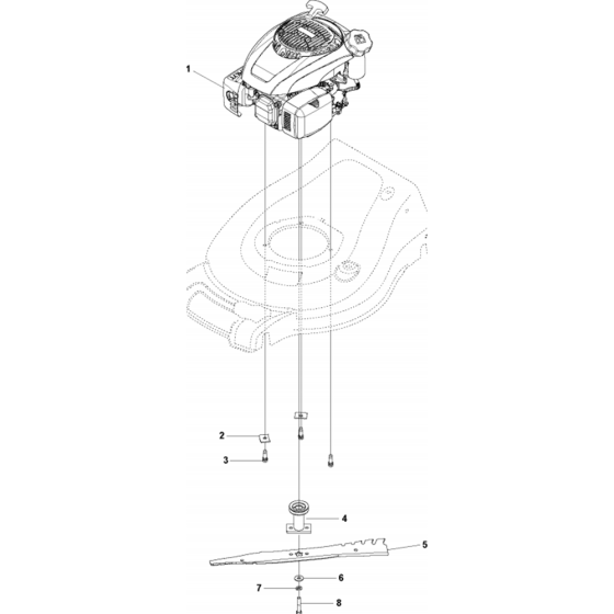 Engine Assembly for Husqvarna LC221R Lawn Mowers