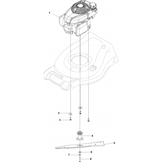 Engine Assembly for Husqvarna LC221RH Lawn Mowers