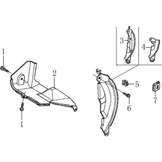 Diversion Assembly for Loncin LC2500-F Generator