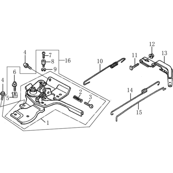 Control System Assembly for Loncin LC750 Tiller