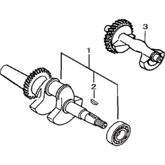 Crankshaft Assembly for Loncin LC8000D-F Generator