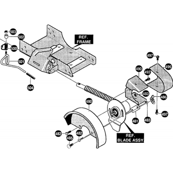 Guards Assembly for Husqvarna LE309 Wheeled Edger