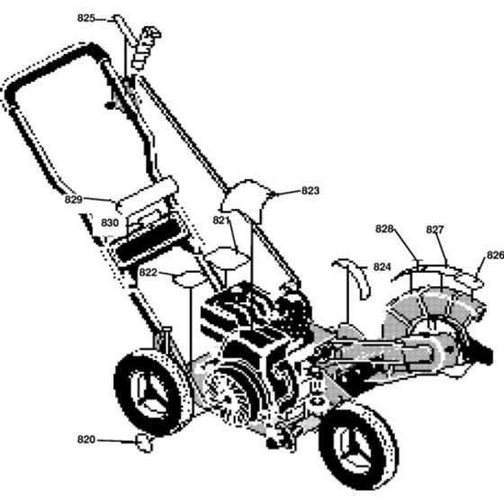 Decals Assembly for Husqvarna LE359 Wheeled Edger