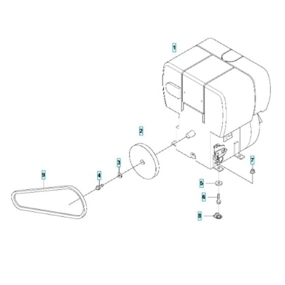 Engine Assembly for Husqvarna LF 100 LAT (Diesel) Compactor