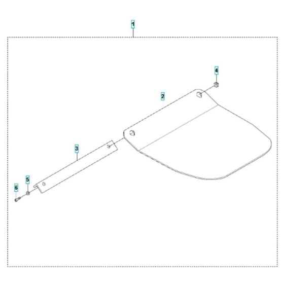 Paving Kit Assembly for Husqvarna LF 100 LAT (Petrol) Compactor