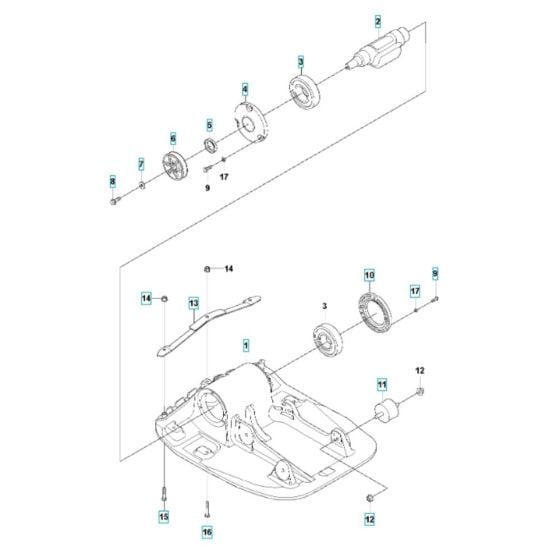 Ground Plate Assembly for Husqvarna LF 100 LAT (Petrol) Compactor