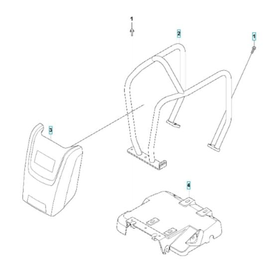 Engine Plate Assembly for Husqvarna LF 100 L Compactor