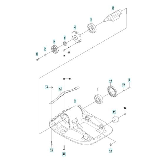 Ground Plate Assembly for Husqvarna LF 100 L Compactor