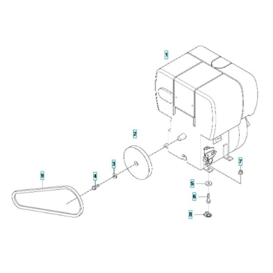 Engine Assembly for Husqvarna LF 130 LT (Diesel) Compactor