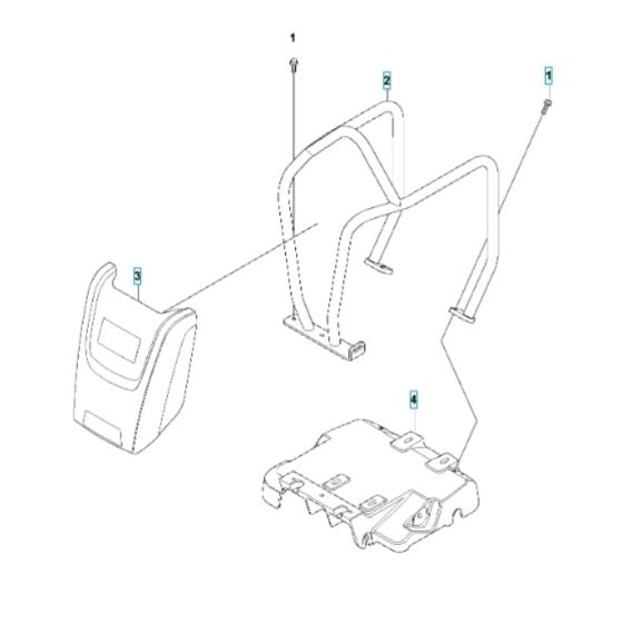 Engine Plate Assembly for Husqvarna LF 130 LT (Diesel) Compactor