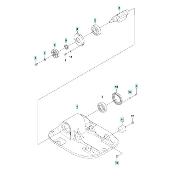 Ground Plate Assembly for Husqvarna LF 130 LT (Petrol) Compactor