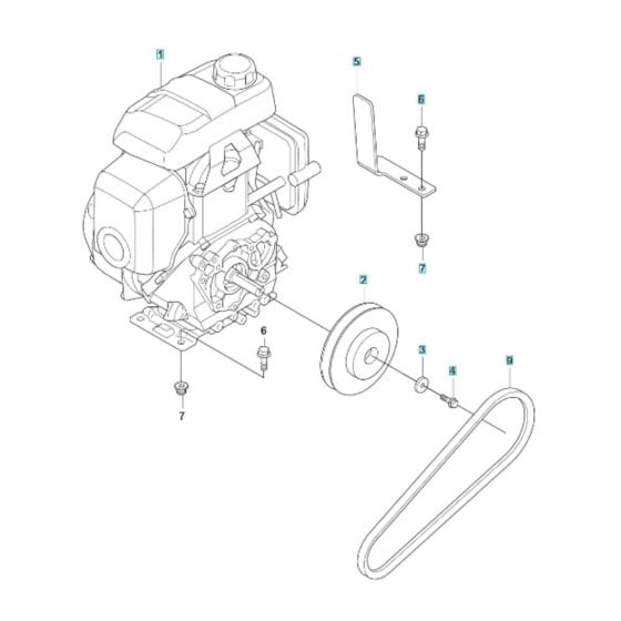 Engine Assembly for Husqvarna LF 50 L Compactor