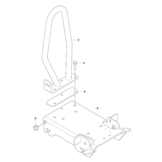 Engine Plate Assembly for Husqvarna LF 50 L Compactor